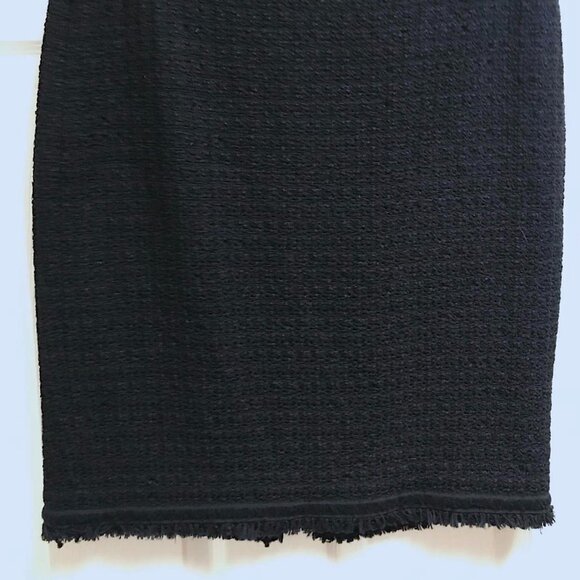 Cute Talbots Black Textured Pencil Skirt with FUN Furry Hem!!! - Picture 9 of 15